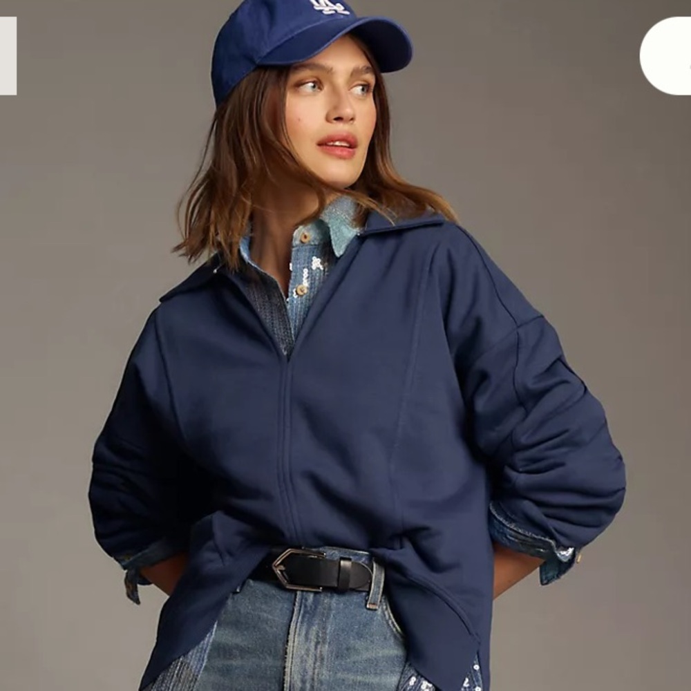 Anthropologie Pilcro Johnny Collar Pullover